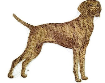 Custom Dog Portraits[Vizsla] Embroidered Iron On/Sew Patch [5." x 4]