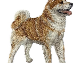 Custom Dog Portraits [Akita] Embroidery IronOn/Sew patch [5.0" X 4.0"]