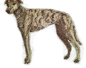 Custom Dog Portraits [Greyhound] Embroidery Iron On/Sew patch [5.4" x 4.8"]