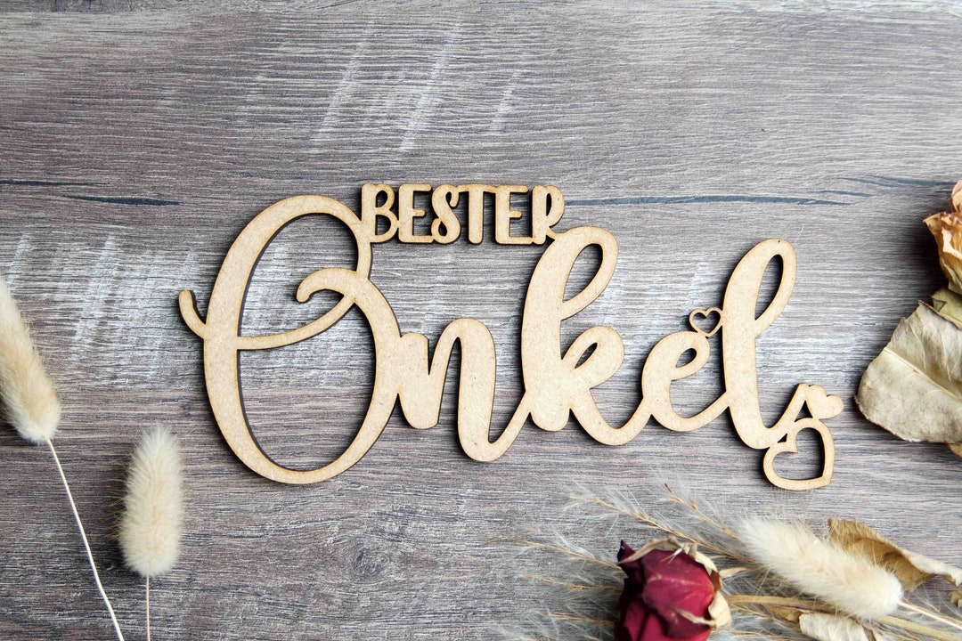 Wandkings Zollstock 'Bester Onkel Der Welt' - 200cm Maßstab Made In Germany