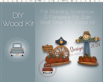 Fall Sale Shelf Sitter Bundle DIY Wood Kit, Shelf Sitter DIY Wood Kit, Fall Shelf Sitter DIY Wood Kit
