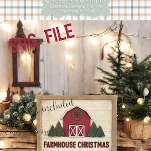 Interchangeable Sign Insert SVG |  Christmas Sign SVG | Farmhouse Christmas svg | Welcome Sign | Laser Svg | Interchangeable Decor SVG |