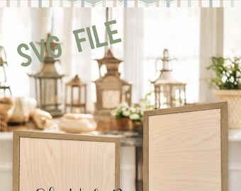 Cornice per cartello intercambiabile in piedi/sospeso SVG / Decorazione per la casa / Cartello sospeso / Cartello di benvenuto / Laser SVG / Decorazione intercambiabile SVG