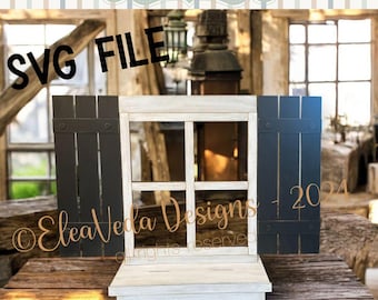 Interchangeable Window SVG File, SVG Laser File, Glowforge, Interchangeable SVG File, Holiday Svg File, Interchangeable Laser File