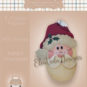 Weihnachtsmann Ornament Dekorative Malerei E-Muster -- Digital Download nur Muster
