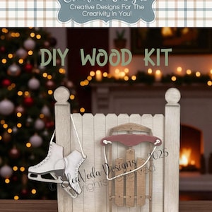Farmhouse Christmas Shelf Sitter DIY Wood Kit | Christmas DIY Wood Kit |, Shelf Sitter DIY Wood Kit | Farmhouse Shelf Sitter Wood Kit