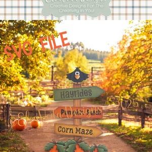 Fall Hayrides, Pumpkin Patch, Corn Maze Shelf Sitter SVG File, Fall SVG File, Shelf Sitter SVG, Halloween, Pumpkins svg file