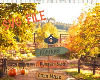 Fall Hayrides, Pumpkin Patch, Corn Maze Shelf Sitter SVG File, Fall SVG File, Shelf Sitter SVG, Halloween, Pumpkins svg file