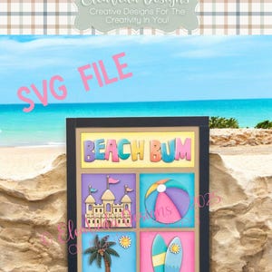 Beach Sign Insert SVG |  Interchangeable Standing Sign | Laser SVG | Glowforge Laser svg |  Interchangeable Decor, Interchangeable Sign SVG