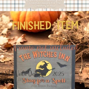 Halloween Sign Insert | Painted Sign | Painted Door Sign | Home Decor | Table Sign | Hanging Sign | Welcome Sign | Halloween Design