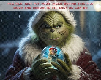 Grinch inspired Digital Backdrop, Christmas stock, Christmas Background, Scrap, TikTok, Winter, Snow, greeting card, Instagram, Pet, Holiday