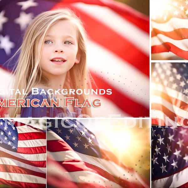 4th of July, Independence Day, American Flag Background, Commercial Use, Digital, Flowers, Stock images, Template, Printable, Pet, Scrapbook