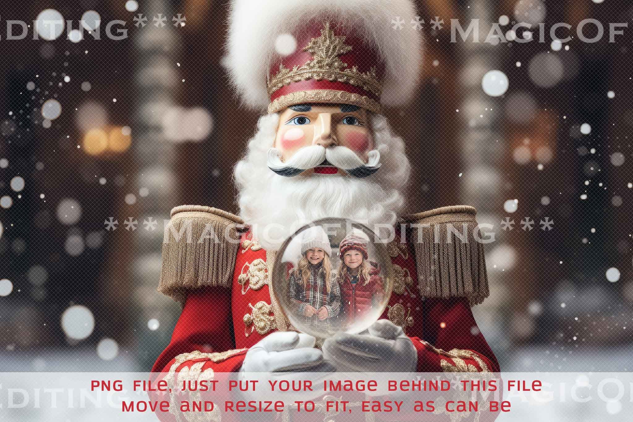 Nussknacker Digitaler Hintergrund, Weihnachtshintergrund, Schrott, TikTok, Winter, Schnee-Overlays, Grußkarte, Instagram, Urlaub