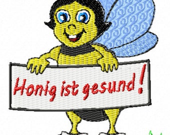 Embroidery Motif Bee Embroidery design Bee Embroidery Pattern- Embroidery Design- Embroidery Beekeeper Gift