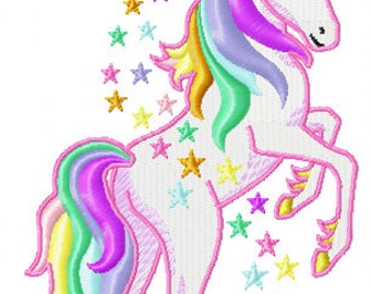 Embroidery file embroidery design embroidery program unicorn in two sizes: 80x130 and 110 x 180 mm