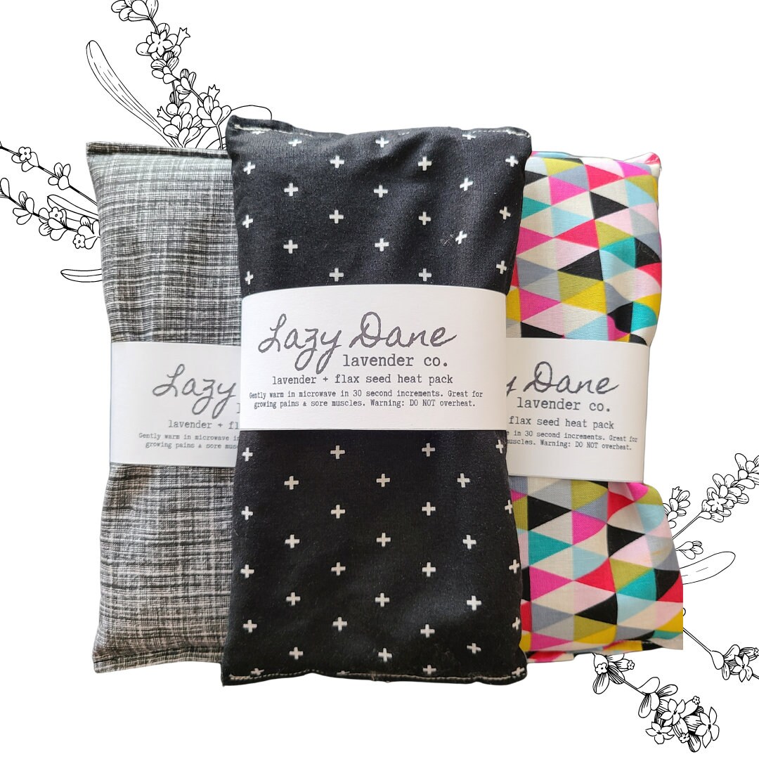 Lavender Flax Seed Heat Pack Etsy