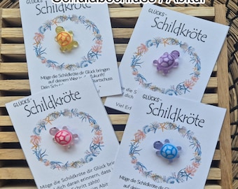 Glücksbringer Schulabschluss / Abitur, Prüfung, Glücksschildkröte, Glücksbringer für die Tasche, Schulabschluss Geschenk, Abitur  G002