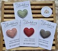 Lucky heart, you can do it, small fabric heart as a lucky charm, mini heart, comfort, new beginning, farewell, surgery, exam, G0017