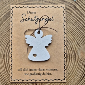 Schutzengel für dich, weil du großartig bist, Anhänger Holz Engel, Geburtstag,  Mitbringsel, Kleinigkeit, 021, Glücksbringer, Talisman,