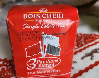 BOIS CHERI Zwarte Thee 125g Zwarte thee, product van Mauritius (eiland Mauritius) "herverpakt voor verzending per brief"