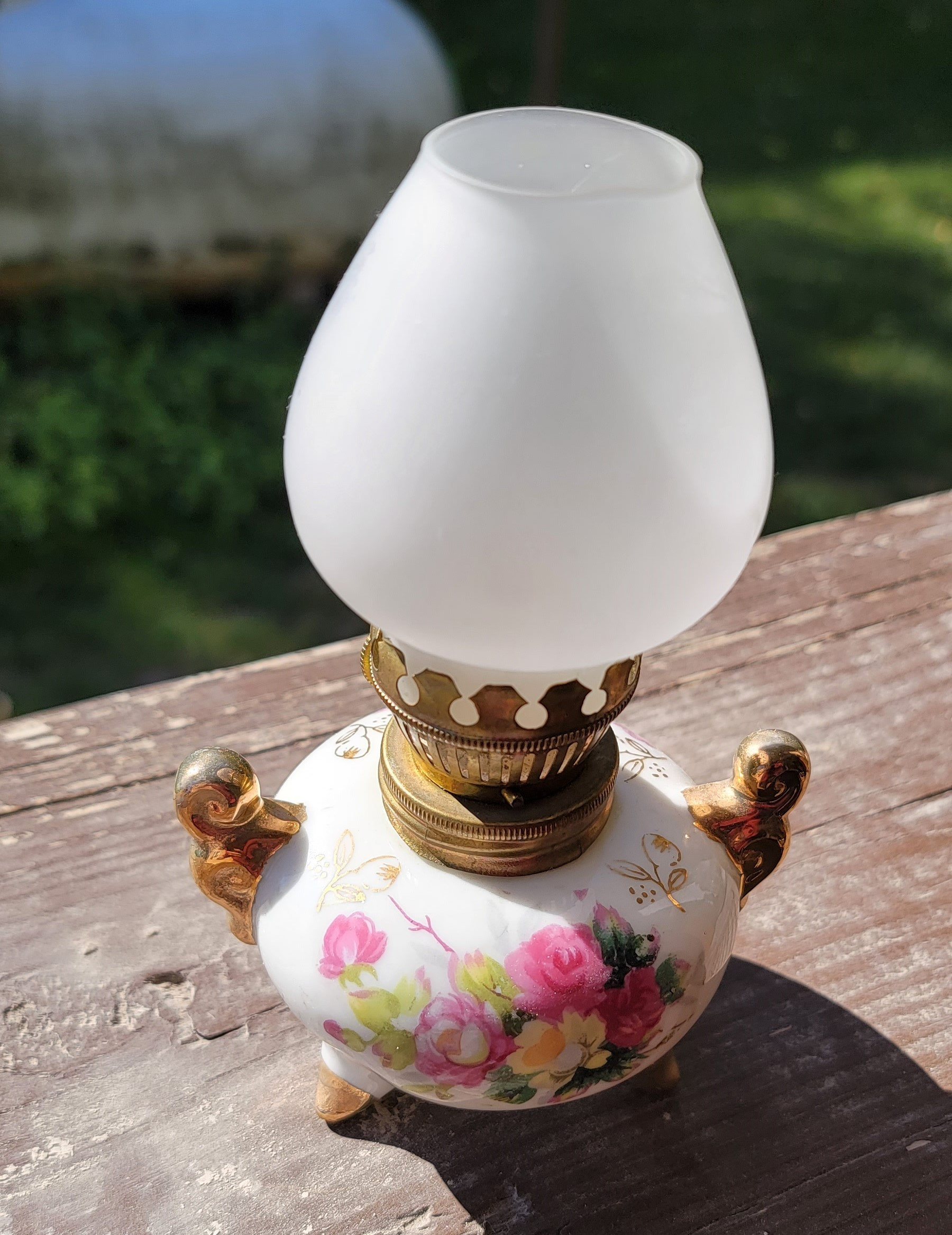 Vintage Miniature Oil Lamp | Japan - Etsy