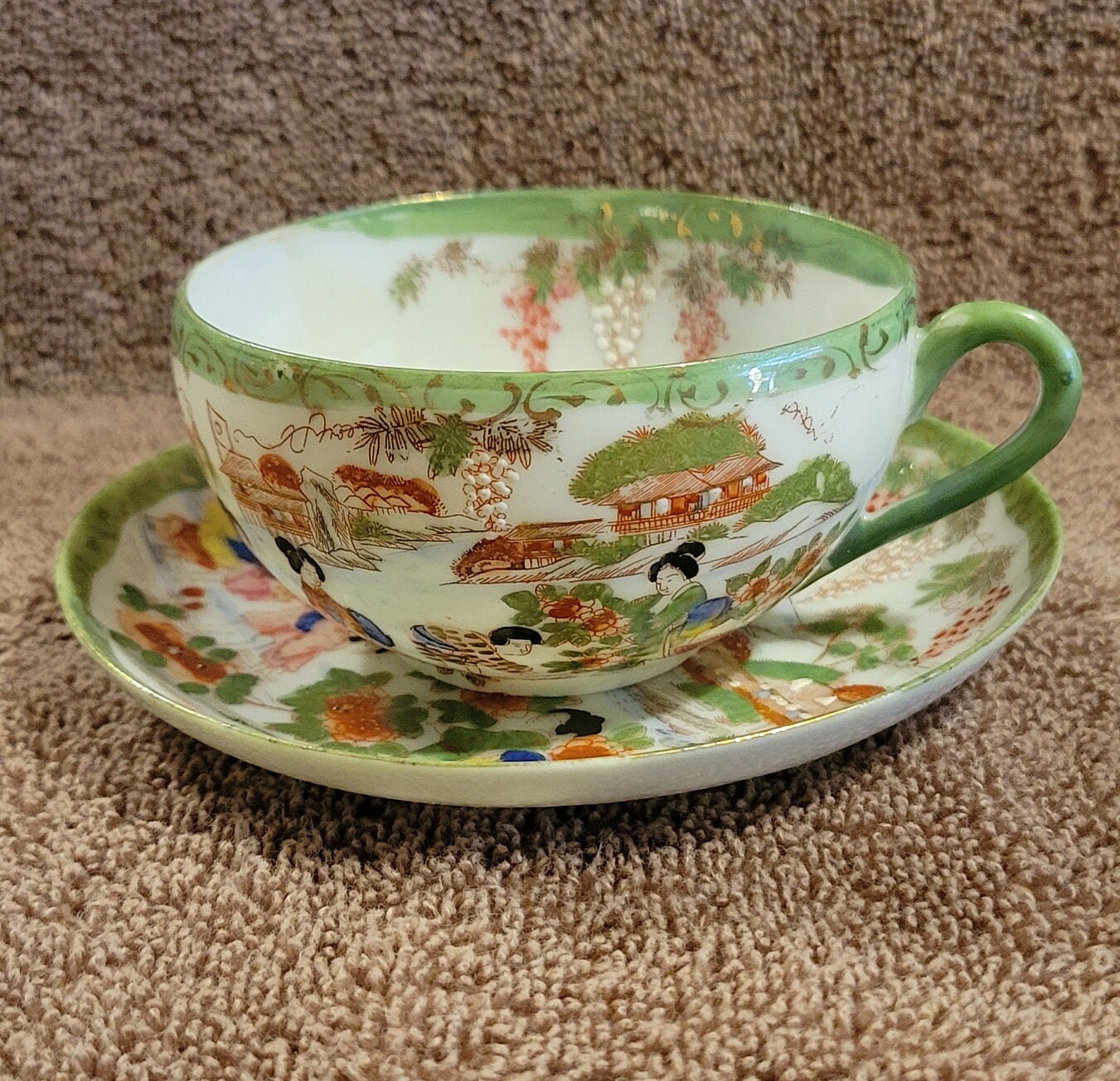 Vintage Geisha Ware Teacup Set - Etsy Vintage Geisha Ware Teacup Set - Etsy