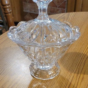 Vintage Fifth Avenue Lead Crystal Candy Dish Fairfax Pattern