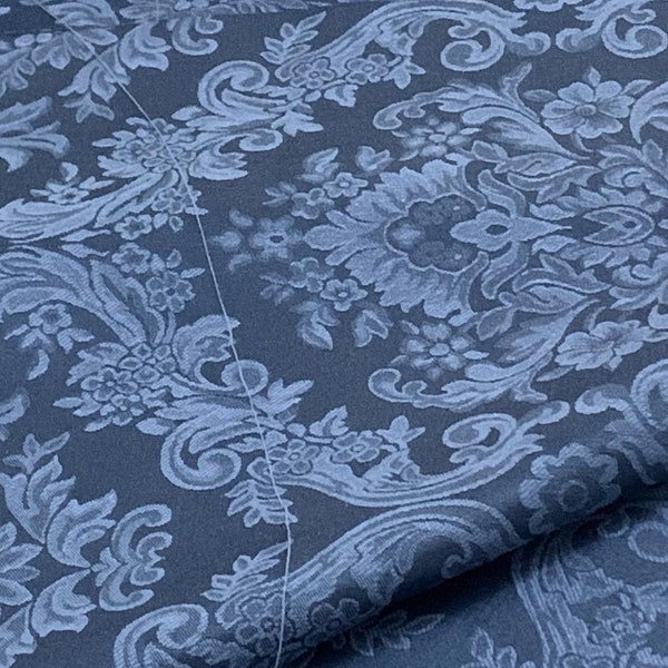 Tissu damassé San Leucio, style Louis XIV, tissu italien, tissu imprimé, tissu imprimé numérique, tissu au mètre, tissu d'ameublement