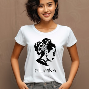 Filipina Unisex Jersey Short Sleeve Tee, Philippines Shirt, Filipina Minimalist Shirt, Filipino Shirt, Filipino Pride, Gifts for Her