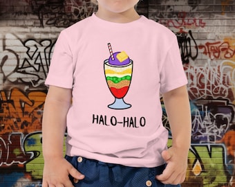 Halo-Halo Toddler Short Sleeve Tee, Baby Philippines, Philippines Shirt, Shirts for Filipino Kids