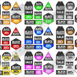 Printable Black Friday Sale Tags, Hang Tags, SALE Signs Download for ...