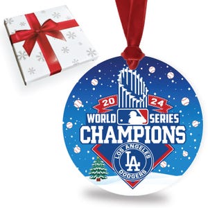 Keramisch kerstornament Dodgers World Series Champions Los Angeles
