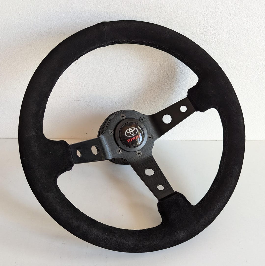 Steering Wheel Fits for TOYOTA Used Custom Rebuild Suede Leather