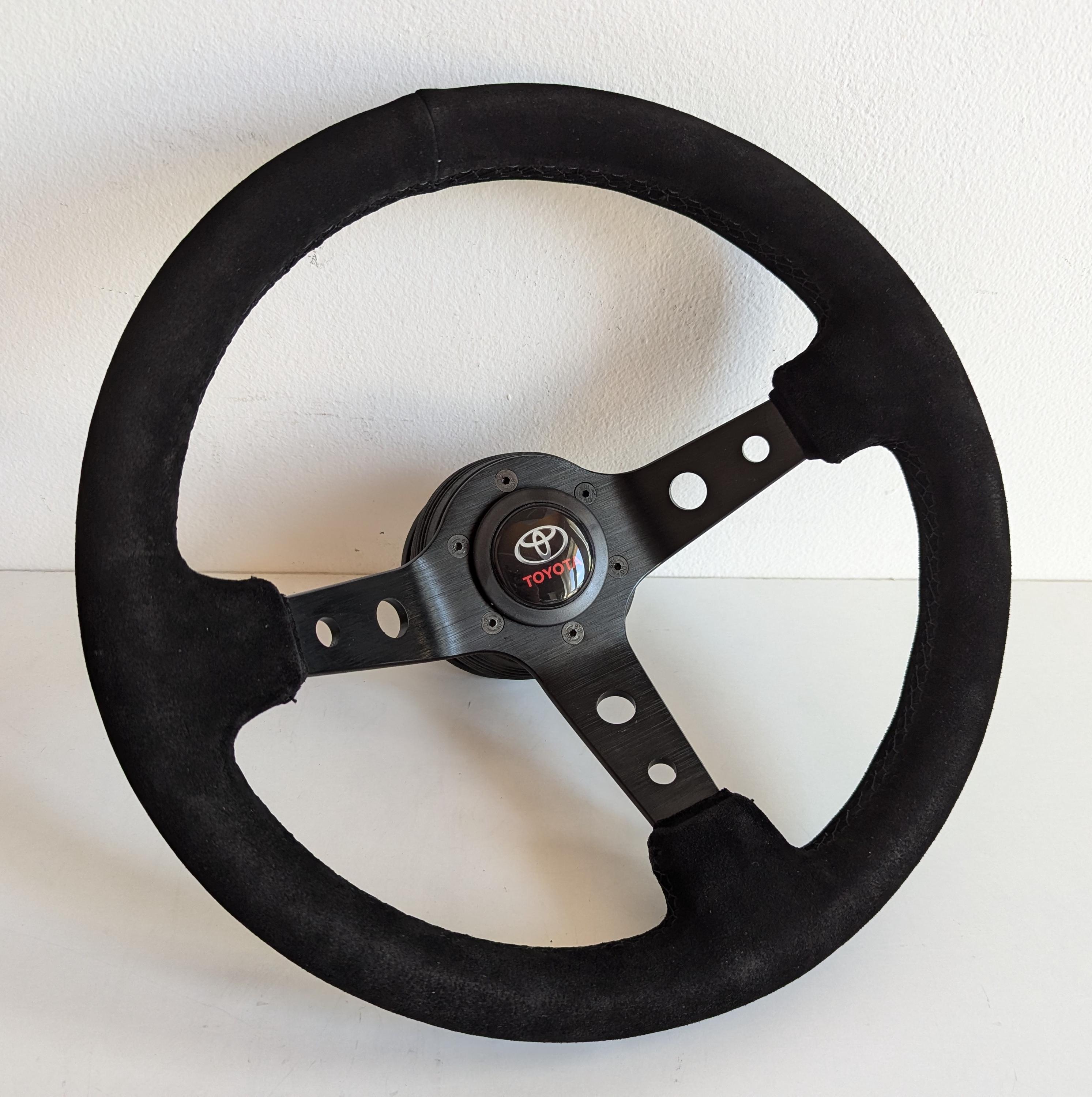 Steering Wheel Fits for TOYOTA Used Custom Rebuild Suede Leather