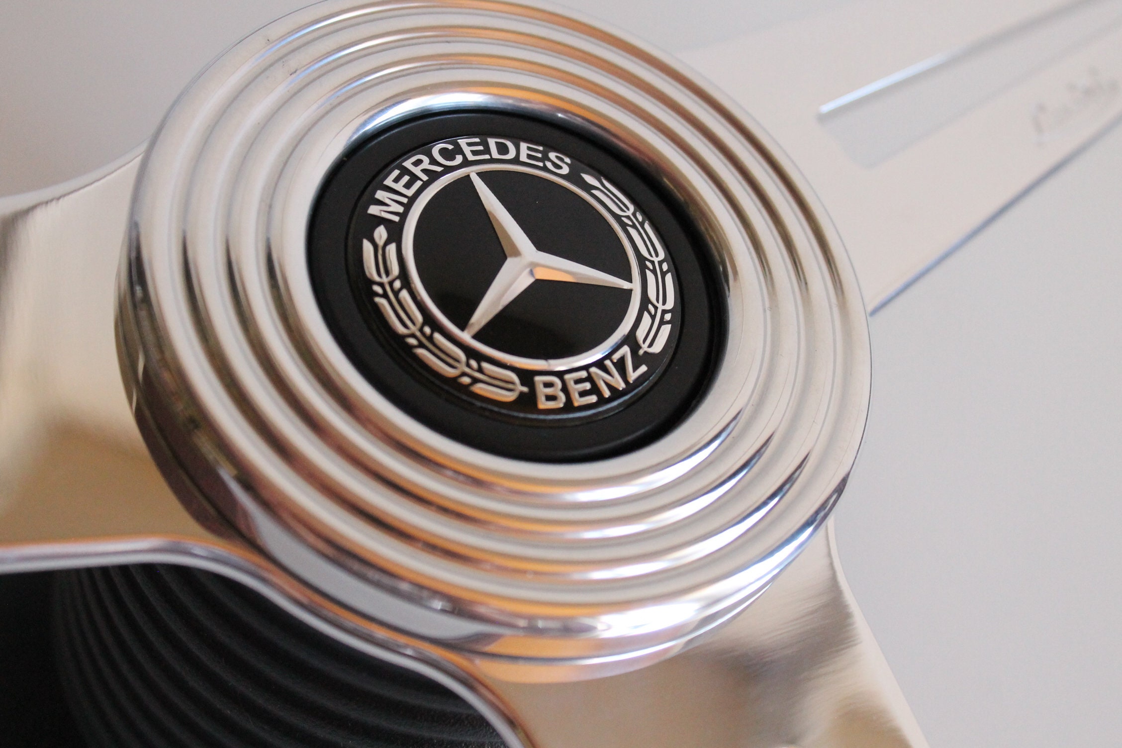 Lenkrad passt für Mercedes Benz Gebraucht Custom Holz 390mm
