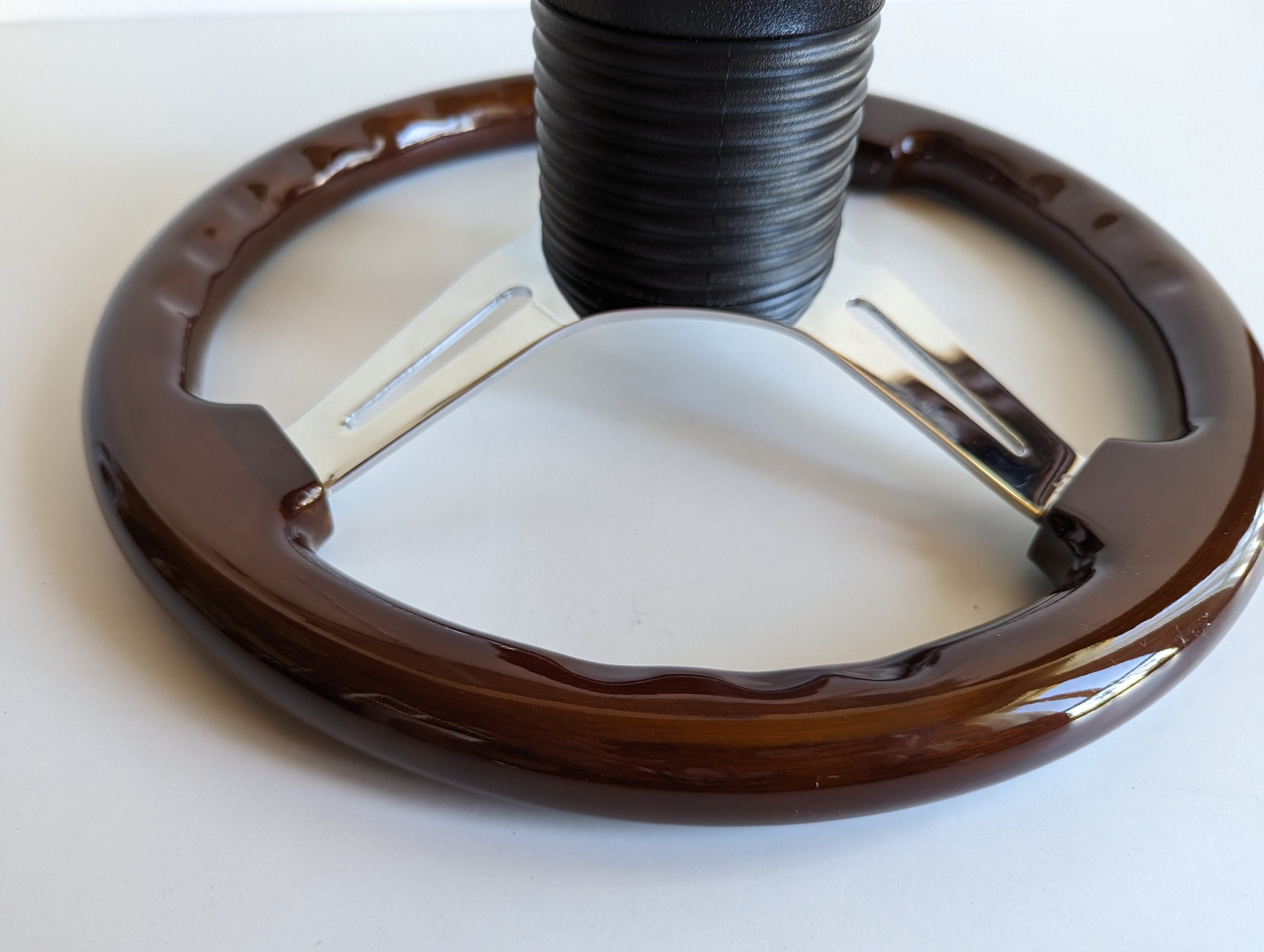 Steering Wheel Fits for VW Wolfsburg Custom Rebuld Wood Chrome