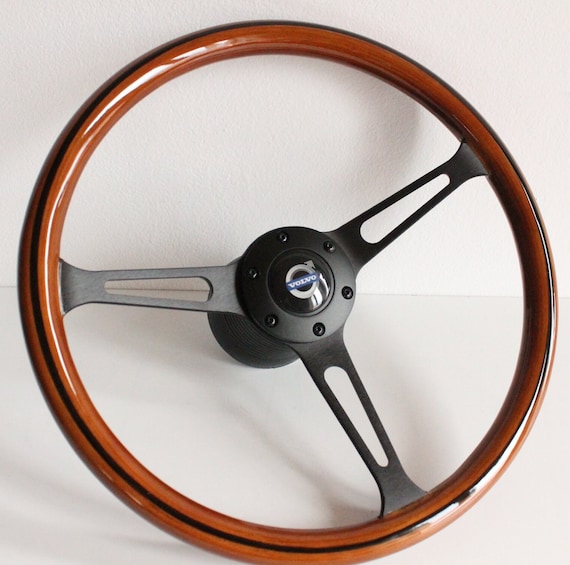 Steering Wheel Fits for VOLVO 240 1982-1993 Used Custom Wood Black