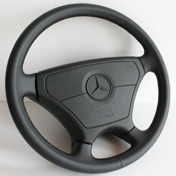 Steering wheel OEM Sportline Very rare Refurbished 390mm New leather Fits for W124 W202 W140 R129 W210 1994-1998