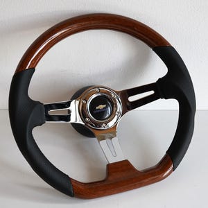 ステアリングホイール カスタム リビルド ウッドチョーク 380 mm