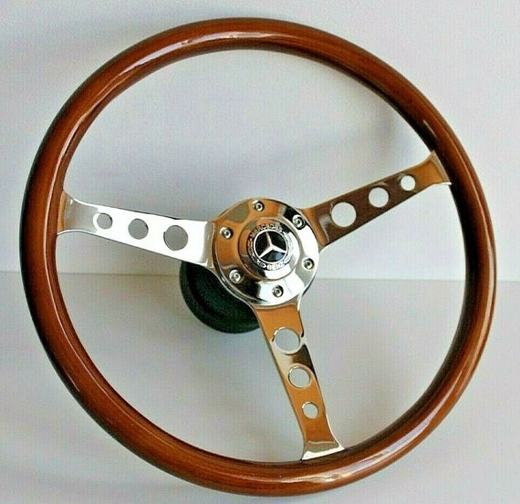 W124 wooden cheap steering wheel
