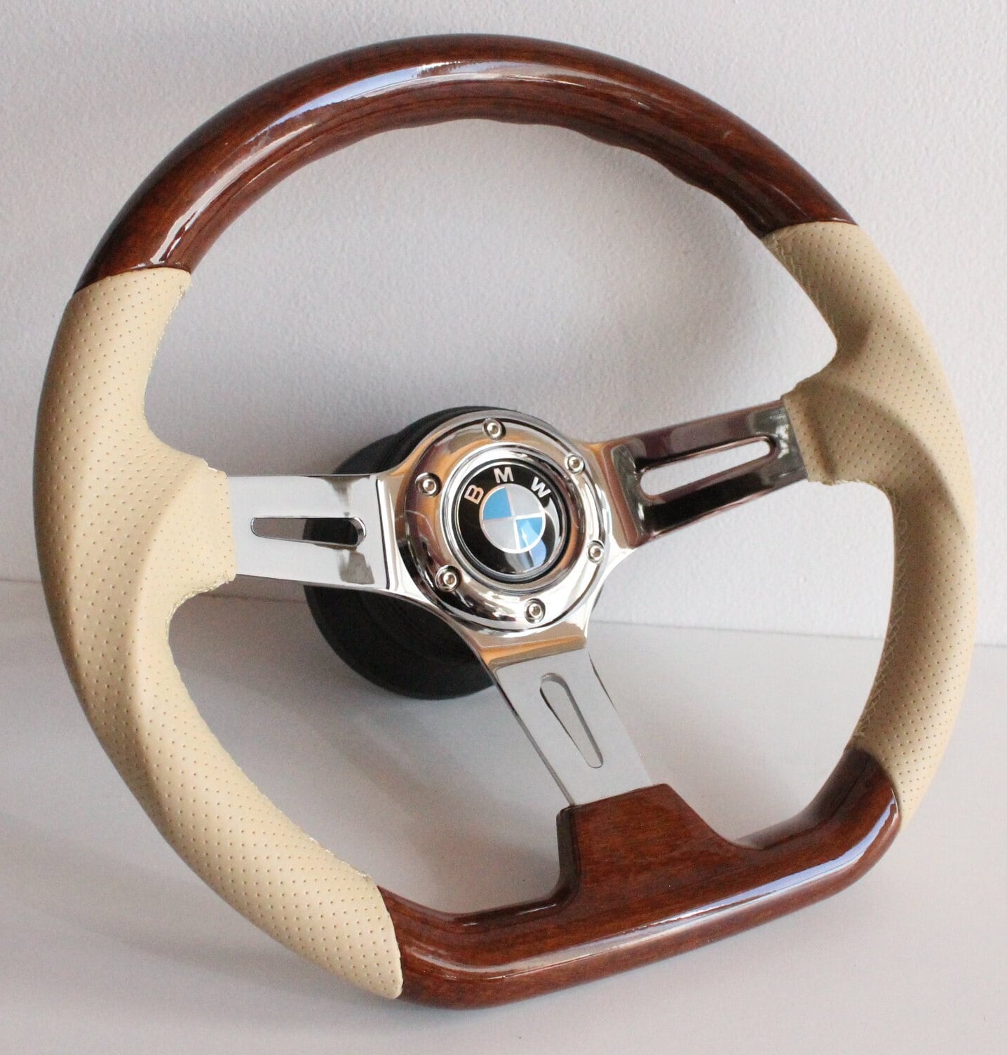 NARDI 2003年製ビンテージ‼️ステアリングホイール ベージュレザー