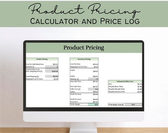 Product Pricing and Inventory Price Log - Sage | Profit Margin Calculator | Small Business Google Sheets | Inventory Tracker | Seller Tools