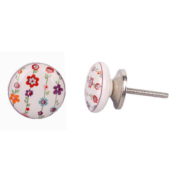 Flower Drawer Knob Etsy