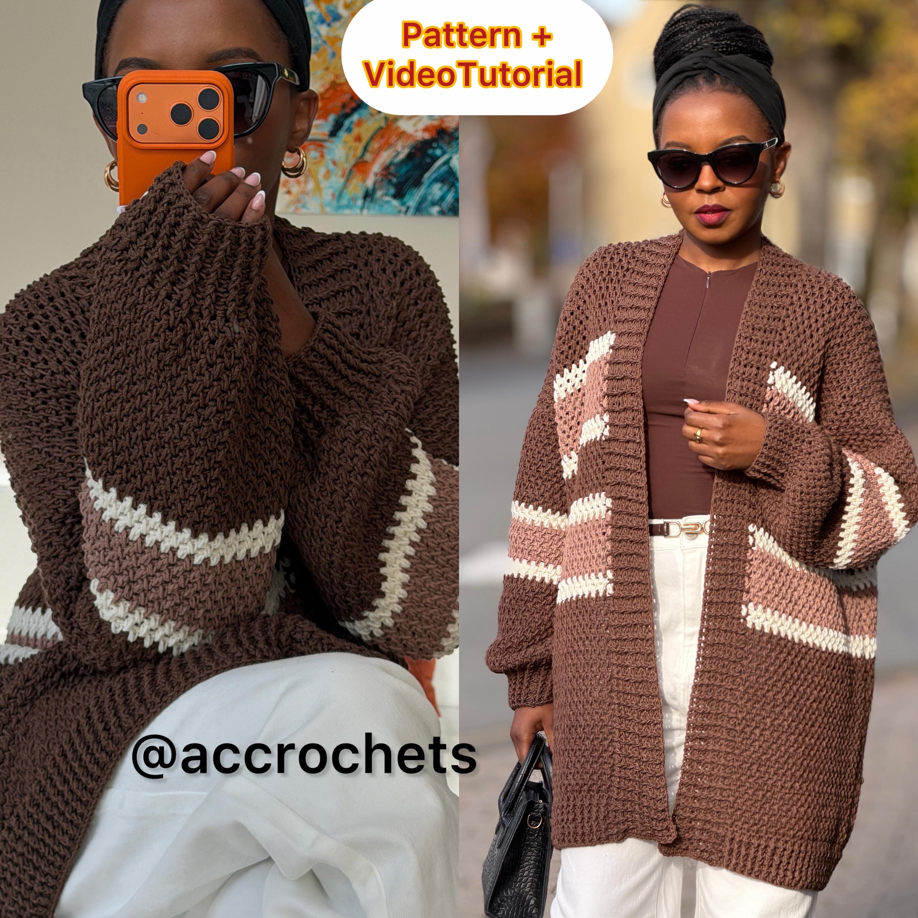 Oversized Cardigan Crochet Patterns for an Easy Fit 13 Elizabeth Cardigan Crochet Pattern Oversized