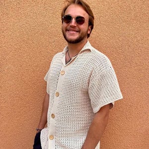 V stitch crochet shirt written pattern (PDF) image 9