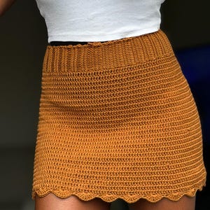 Crochet Mini Skirt Pattern PDF / Adjustable Size XS–5XL  Eng - USA Terms
