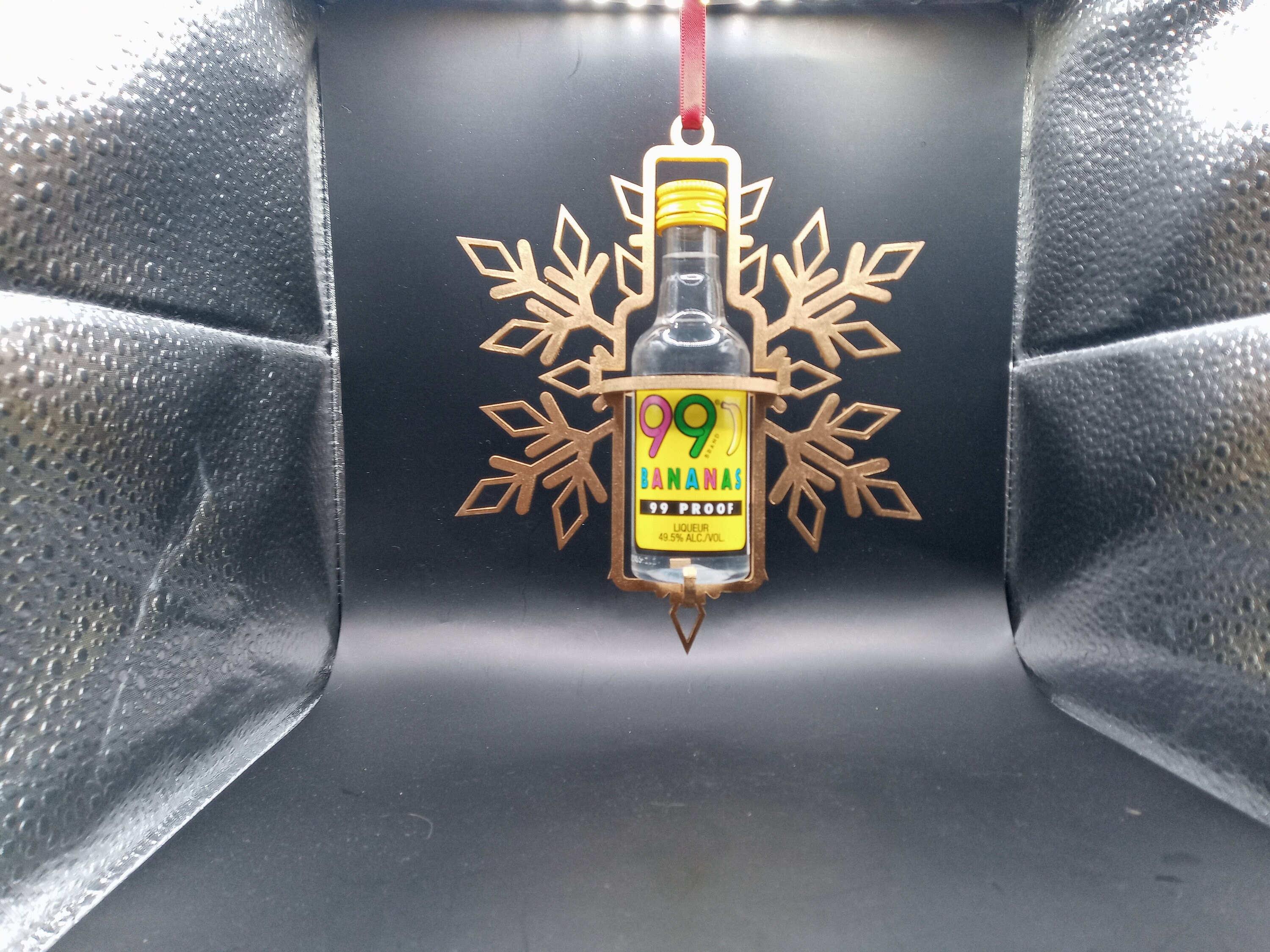 2 Mini Liquor Bottle Ornaments Etsy