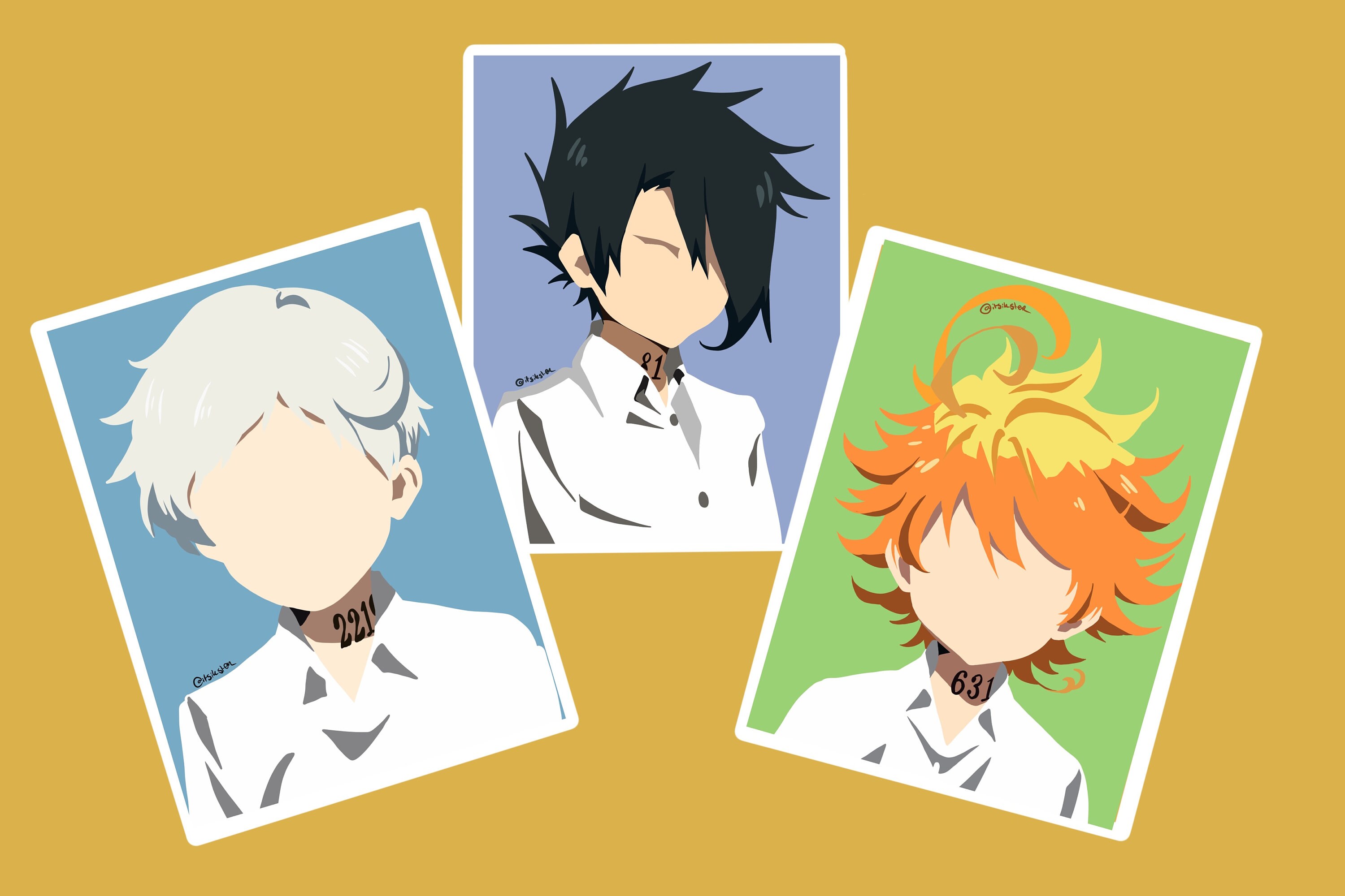 The Promised Neverland Anime Poster Home Decor Paper Wall Posters Emma  Norman Ray Mother Isabella Bar Room Decoration Print Art