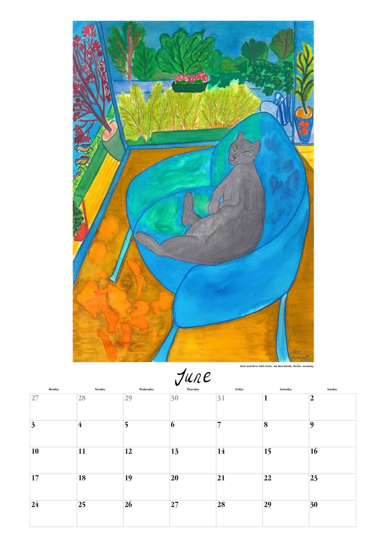 Fine Art Wall Calendar Limited Edition Signed by Artist Cosmopolitan