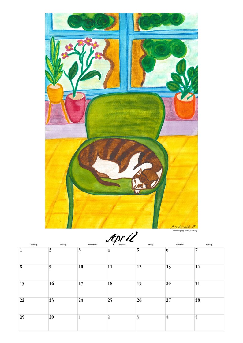 Fine Art Wall Calendar Limited Edition Signed by Artist Cosmopolitan